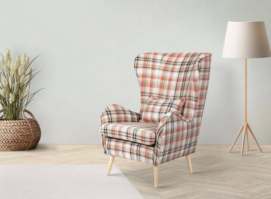 Home affaire Fauteuil Charles oorfauteuil groot en gezellig in een modern design - Foto 8