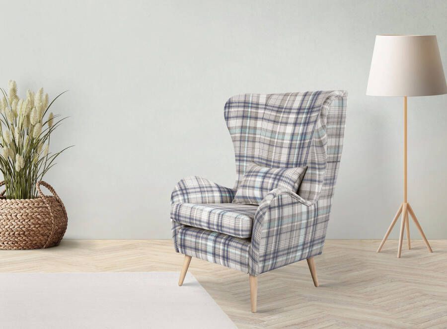 Home affaire Fauteuil Charles oorfauteuil groot en gezellig in een modern design - Foto 8