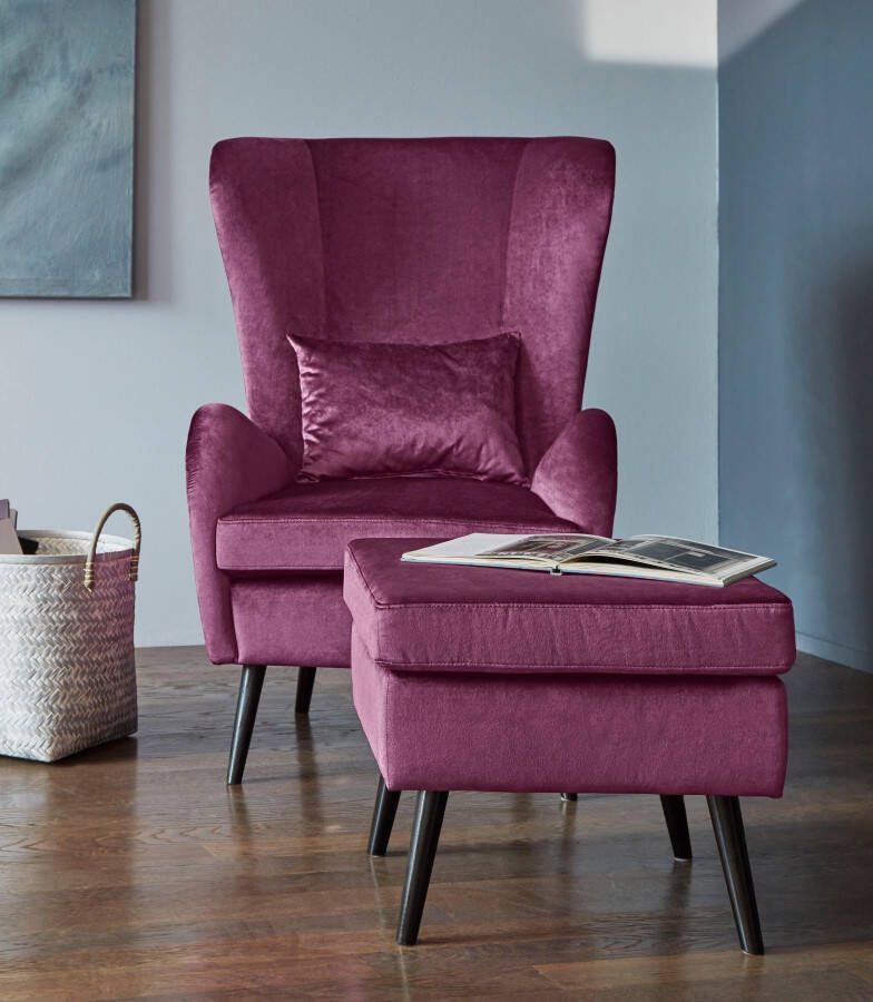 Home affaire Fauteuil Salla ook in imitatiebont en fijn corduroy veel bekledingsopties oorfauteuil (set) - Foto 13