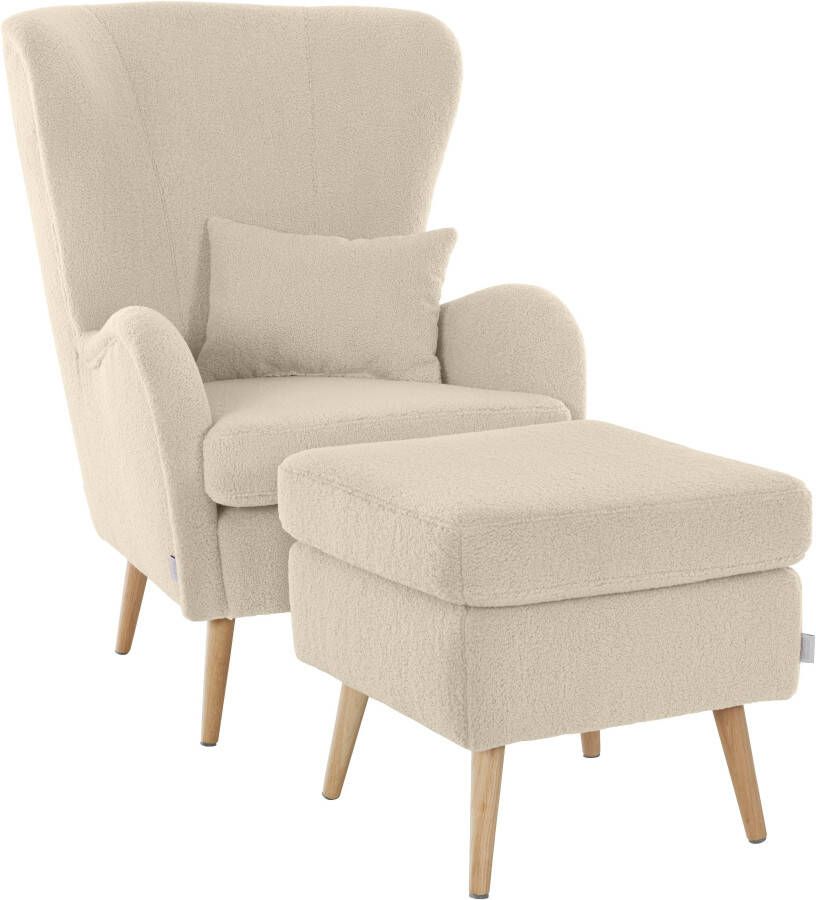 Home affaire Fauteuil Salla ook in imitatiebont en fijn corduroy veel bekledingsopties oorfauteuil (set) - Foto 9