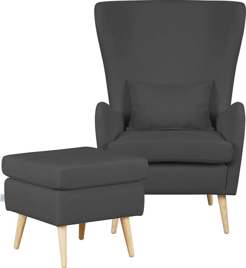 Guido Maria Kretschmer Home&Living Fauteuil Salla naar keuze met of zonder hocker grote fauteuil: afm. bxdxh: 78x94x118cm - Foto 7
