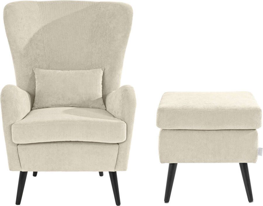 Home affaire Fauteuil Sallito oorfauteuil TV-stoel voor woonkamer ook in velours cord - Foto 15