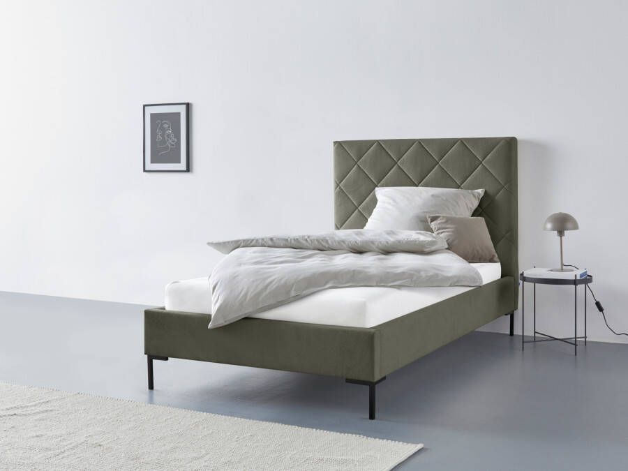 Home affaire Gestoffeerd bed CHARLOTT Modern bekleed bed met of zonder lattenbodem - Foto 6