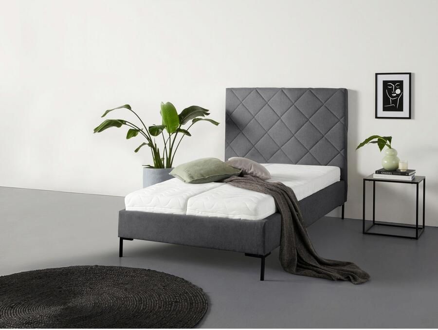 Home affaire Gestoffeerd bed CHARLOTT Modern bekleed bed met of zonder lattenbodem - Foto 5