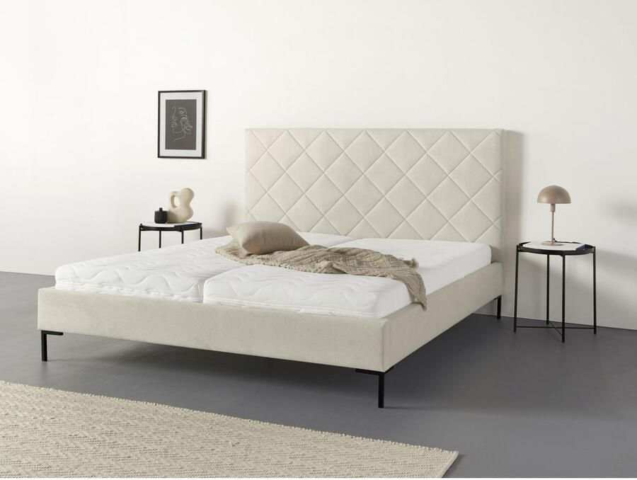 Home affaire Gestoffeerd bed CHARLOTT Modern bekleed bed met of zonder lattenbodem - Foto 5