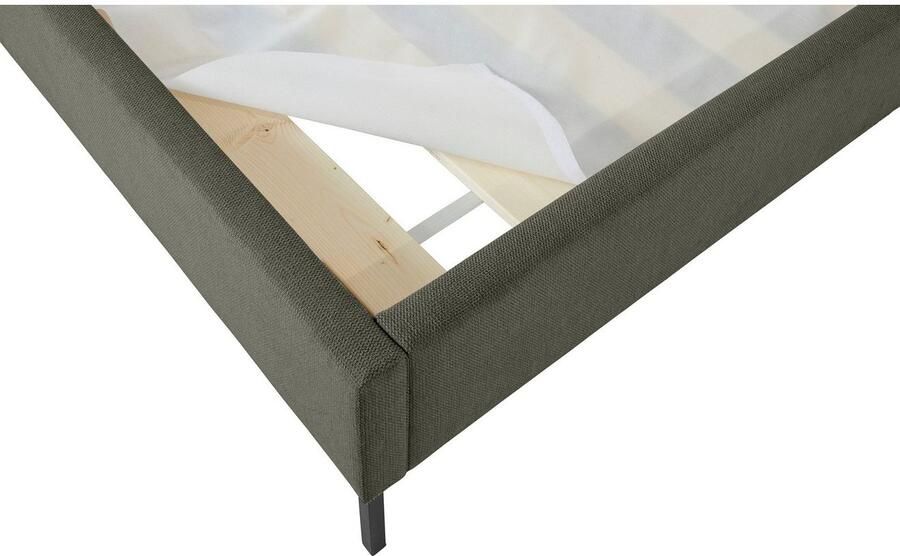 Home affaire Gestoffeerd bed CHARLOTT Modern bekleed bed met of zonder lattenbodem