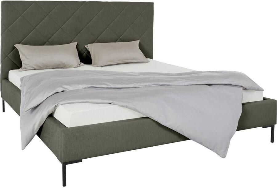 Home affaire Gestoffeerd bed CHARLOTT Modern bekleed bed met of zonder lattenbodem - Foto 2