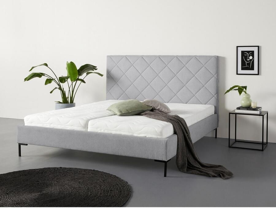 Home affaire Gestoffeerd bed CHARLOTT Modern bekleed bed met of zonder lattenbodem - Foto 5
