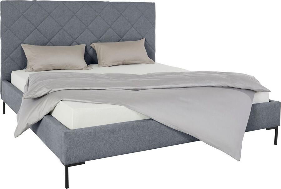 Home affaire Gestoffeerd bed CHARLOTT Modern bekleed bed met of zonder lattenbodem - Foto 3