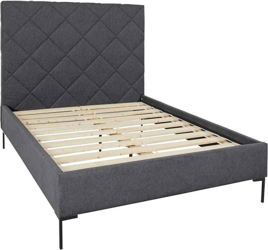 Home affaire Gestoffeerd bed CHARLOTT Modern bekleed bed met of zonder lattenbodem - Foto 2