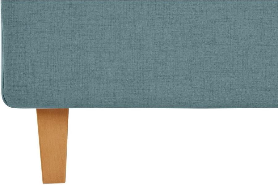 Home affaire Gestoffeerd bed Sunley 140 Kruisstiksel hoofdbordhoogte 142 cm zonder of met matras lattenbodem - Foto 9