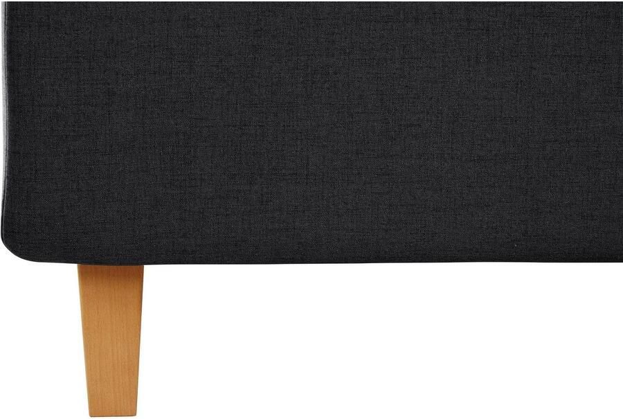 Home affaire Gestoffeerd bed Sunley 140 Kruisstiksel hoofdbordhoogte 142 cm zonder of met matras lattenbodem - Foto 6