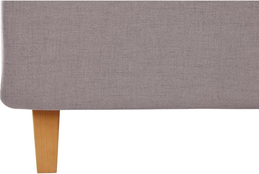 Home affaire Gestoffeerd bed Sunley 140 Kruisstiksel hoofdbordhoogte 142 cm zonder of met matras lattenbodem - Foto 5
