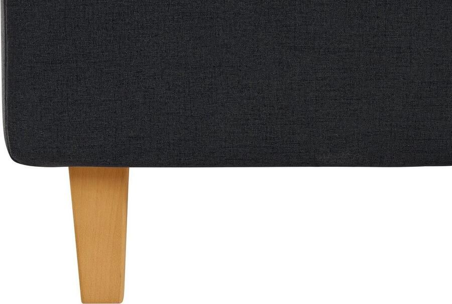 Home affaire Gestoffeerd bed Sunley 100 Kruisstiksel hoofdbordhoogte 102 cm zonder of met matras lattenbodem - Foto 4