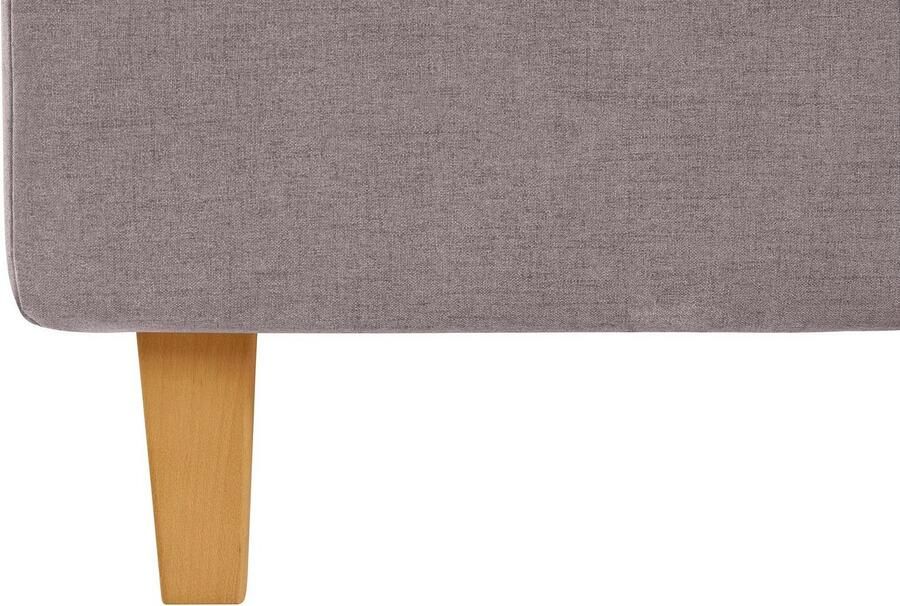 Home affaire Gestoffeerd bed Sunley 100 Kruisstiksel hoofdbordhoogte 102 cm zonder of met matras lattenbodem - Foto 4