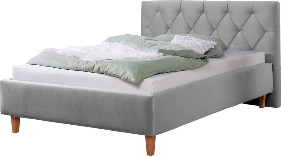 Guido Maria Kretschmer Home&Living Gestoffeerd bed Sunley 100 Kruisstiksel hoofdbordhoogte 102 cm zonder of met matras lattenbodem - Foto 6