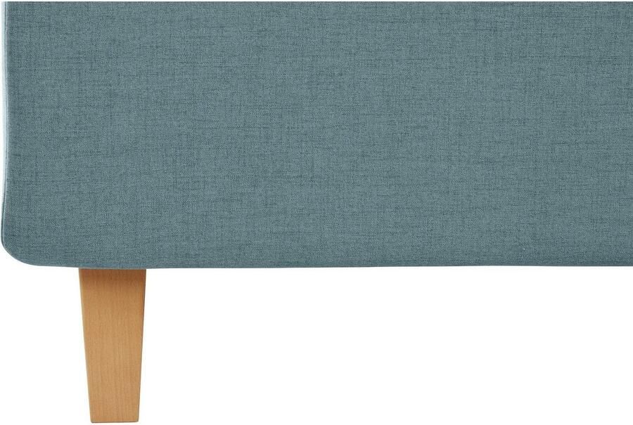 Home affaire Gestoffeerd bed Sunley 100 Kruisstiksel hoofdbordhoogte 102 cm zonder of met matras lattenbodem - Foto 4
