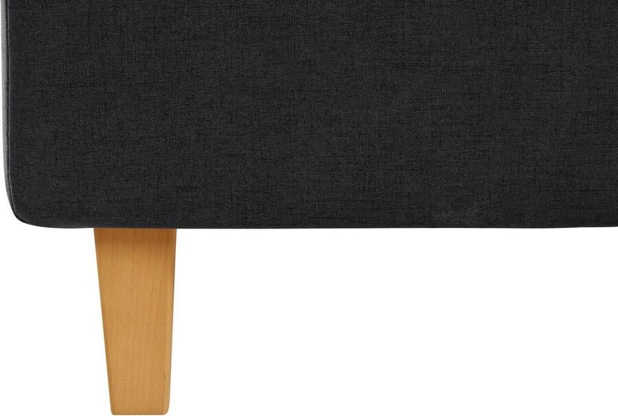 Home affaire Gestoffeerd bed Sunley 100 Kruisstiksel hoofdbordhoogte 102 cm zonder of met matras lattenbodem - Foto 4