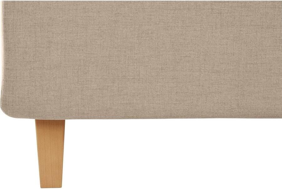 Home affaire Gestoffeerd bed Sunley 100 Kruisstiksel hoofdbordhoogte 102 cm zonder of met matras lattenbodem - Foto 3