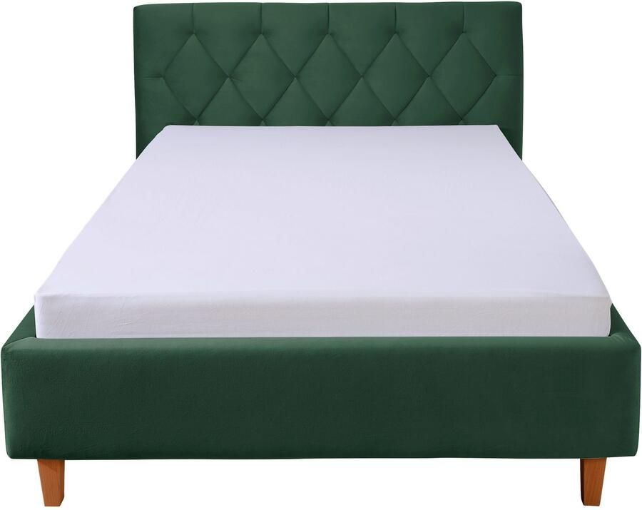 Guido Maria Kretschmer Home&Living Gestoffeerd bed Sunley 100 Kruisstiksel hoofdbordhoogte 102 cm zonder of met matras lattenbodem - Foto 2