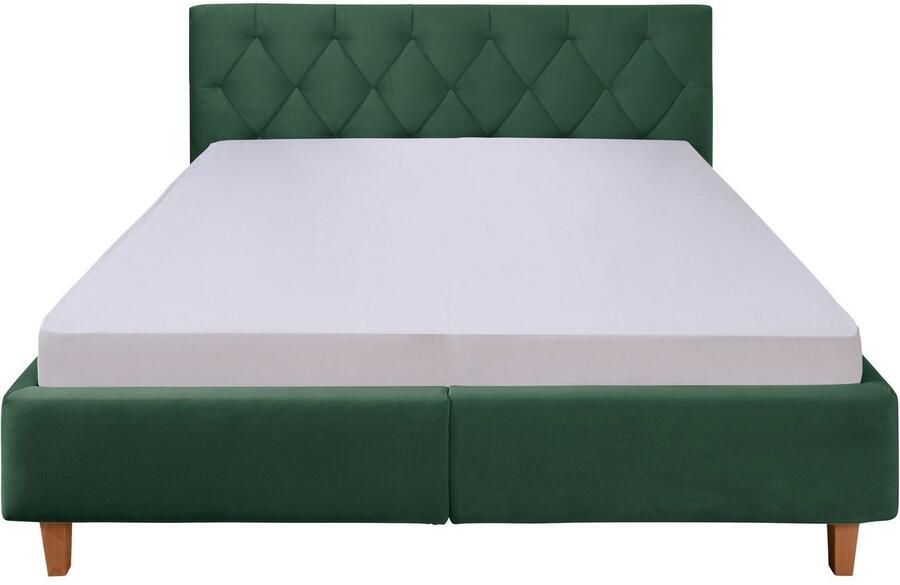 Guido Maria Kretschmer Home&Living Gestoffeerd bed Sunley 100 Kruisstiksel hoofdbordhoogte 102 cm zonder of met matras lattenbodem - Foto 5