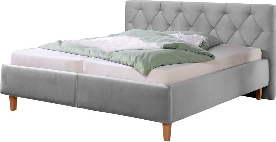 Guido Maria Kretschmer Home&Living Gestoffeerd bed Sunley 100 Kruisstiksel hoofdbordhoogte 102 cm zonder of met matras lattenbodem - Foto 7