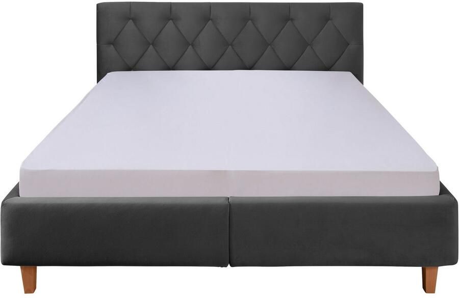 Guido Maria Kretschmer Home&Living Gestoffeerd bed Sunley 100 Kruisstiksel hoofdbordhoogte 102 cm zonder of met matras lattenbodem - Foto 5