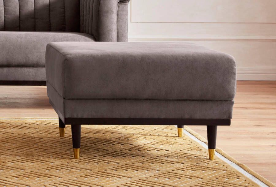 Home affaire Hocker Chamby met houten frame onderaan - Foto 8