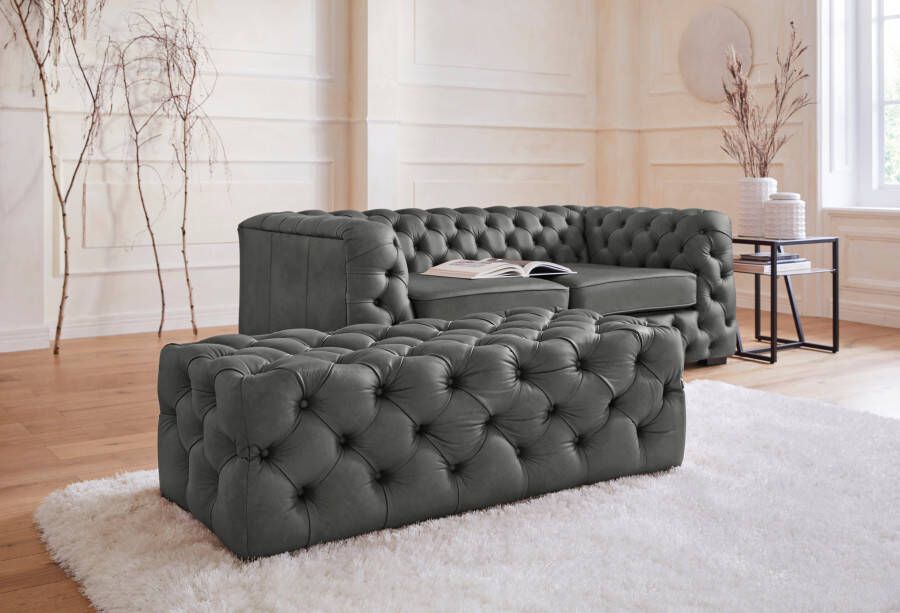 Home affaire Hocker Kalina met klassieke chesterfield-capitonnage - Foto 9