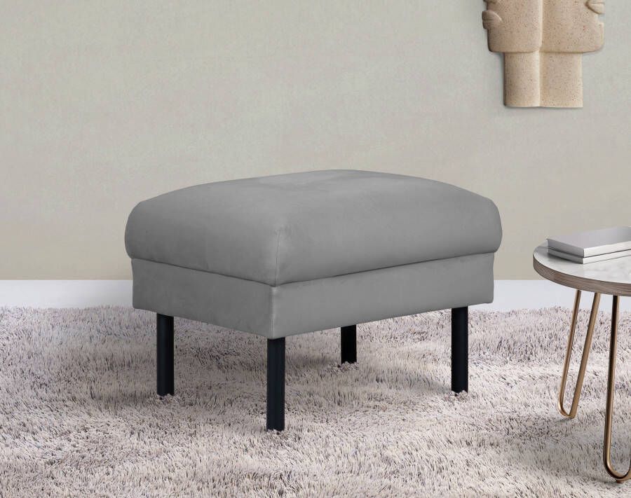 Home affaire Hocker Lillibeth poef zitzak afmetingen B D H: 64 50 48 cm passend bij de lillibeth-serie ook in ribfluweel en fluwelen look - Foto 6