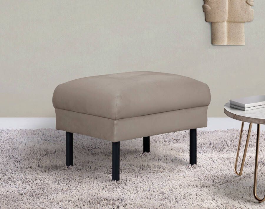 Home affaire Hocker Lillibeth poef zitzak afmetingen B D H: 64 50 48 cm passend bij de lillibeth-serie ook in ribfluweel en fluwelen look - Foto 6