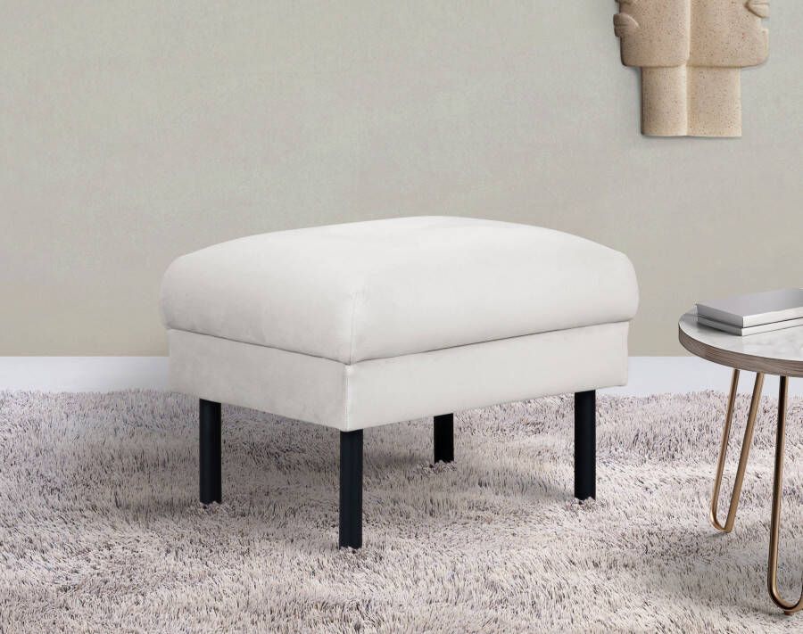 Home affaire Hocker Lillibeth poef zitzak afmetingen B D H: 64 50 48 cm passend bij de lillibeth-serie ook in ribfluweel en fluwelen look - Foto 6