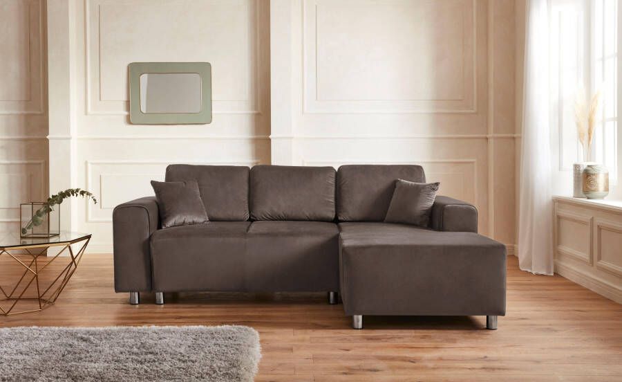 Home affaire Hoekbank Györ L-vorm optioneel met bedfunctie en bedlade inclusief 2 sierkussens - Foto 13