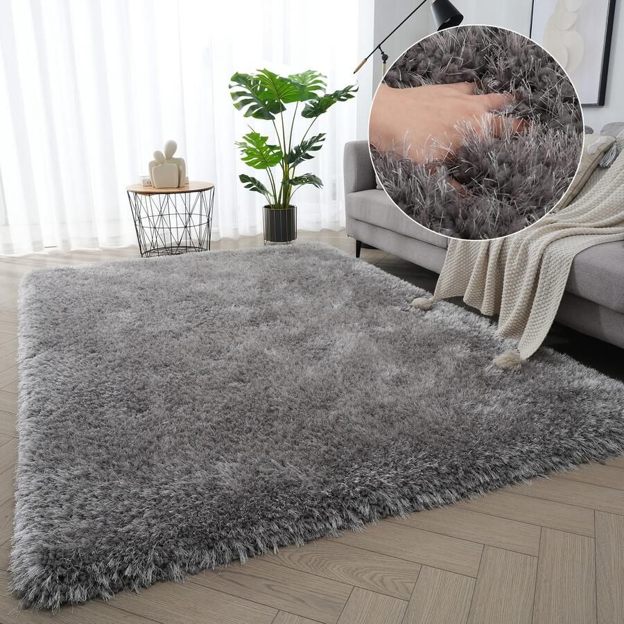 My home Hoogpolig vloerkleed Micro exclusieve tapijt zeer hoge pool zacht door microvezel