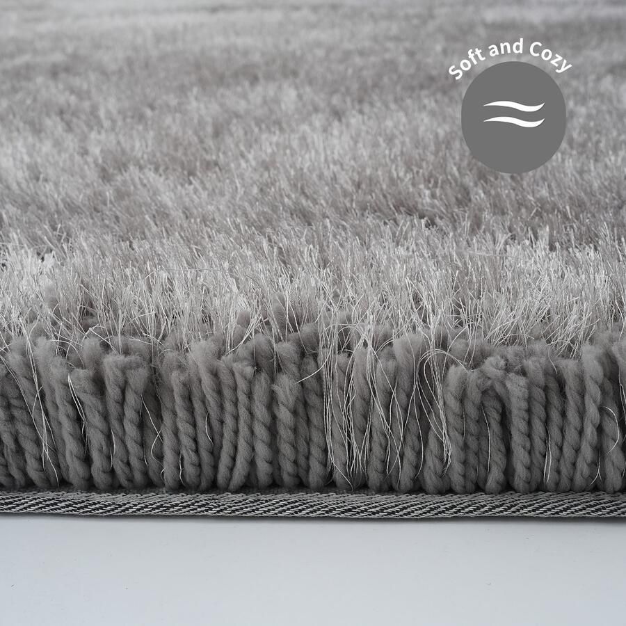 My home Hoogpolig vloerkleed Micro exclusieve tapijt zeer hoge pool zacht door microvezel - Foto 5