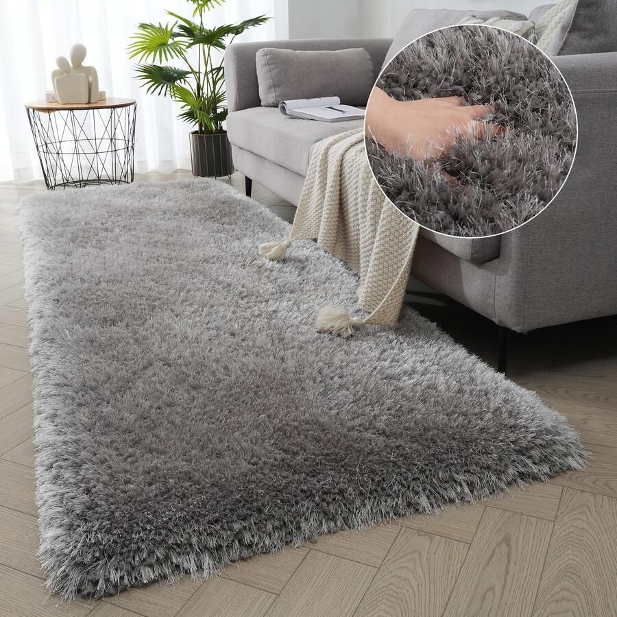 My home Hoogpolige loper Micro exclusieve tapijt zeer hoge pool zacht door microvezel - Foto 10