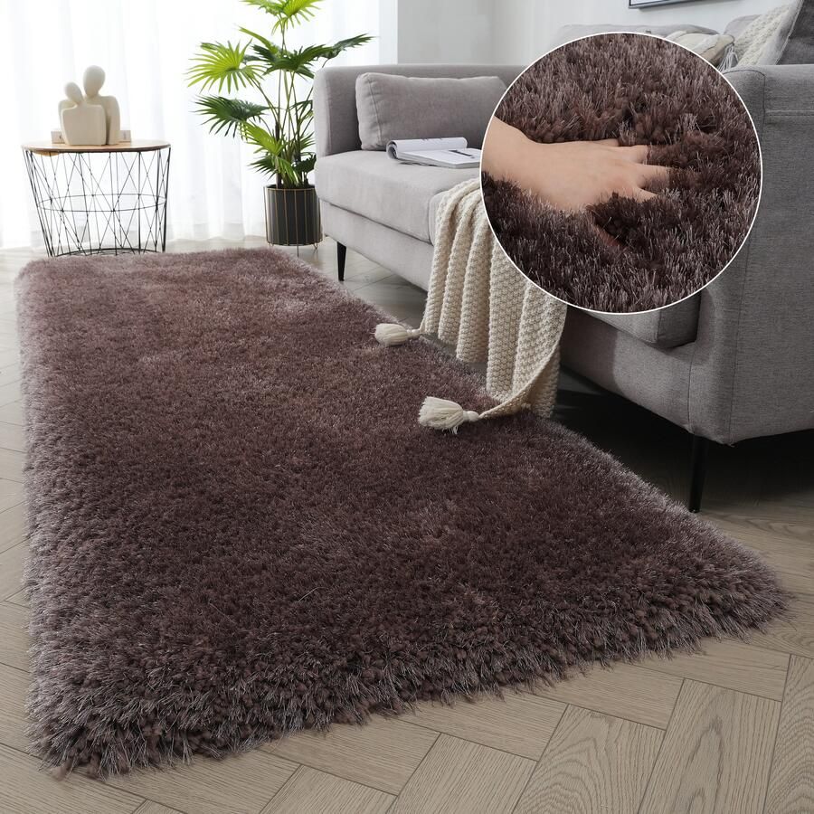 My home Hoogpolige loper Micro exclusieve tapijt zeer hoge pool zacht door microvezel