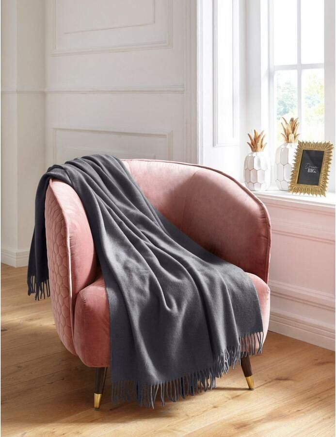 Guido Maria Kretschmer Home&Living Plaid Mila van 100% scheerwol knuffeldeken - Foto 18