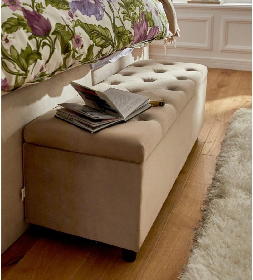 Guido Maria Kretschmer Home&Living Slaapkamerbankje Relaxy gewatteerd met opbergvak - Foto 6