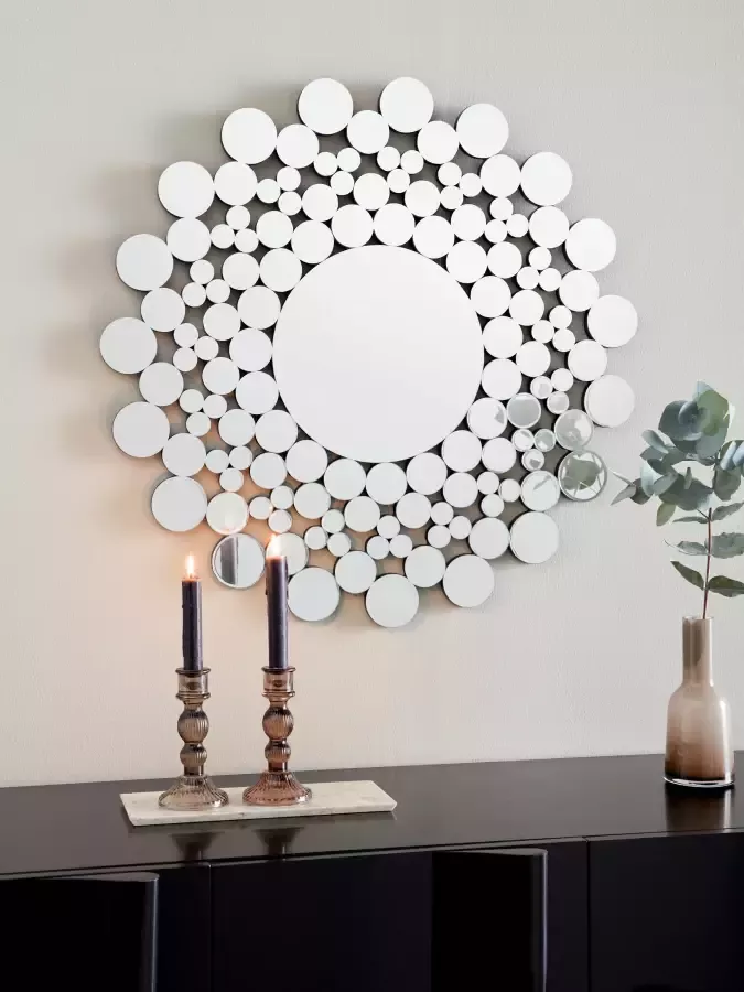 Guido Maria Kretschmer Home&Living Sierspiegel Agneta Decoratieve spiegel van spiegelelementen ø 70 cm