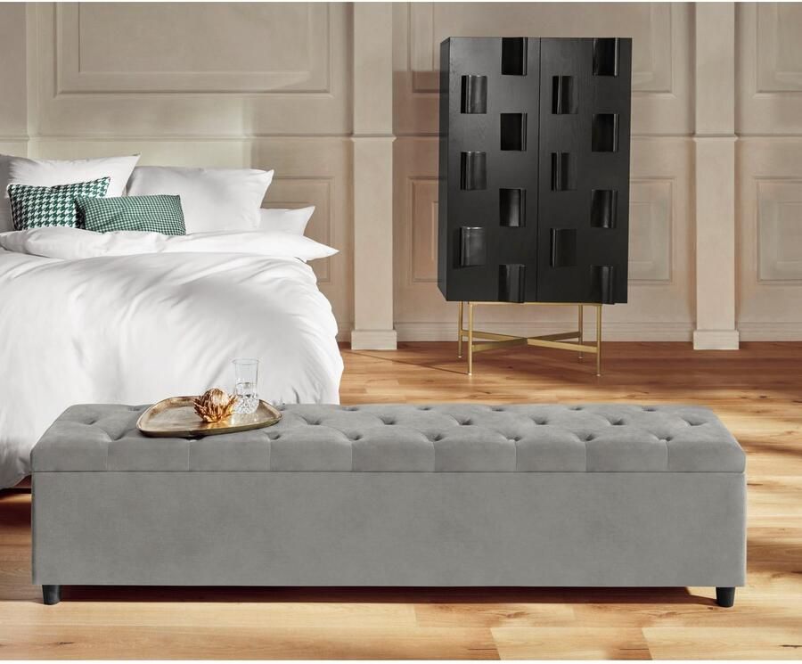 Guido Maria Kretschmer Home&Living Slaapkamerbankje Relaxy gewatteerd met opbergvak - Foto 3