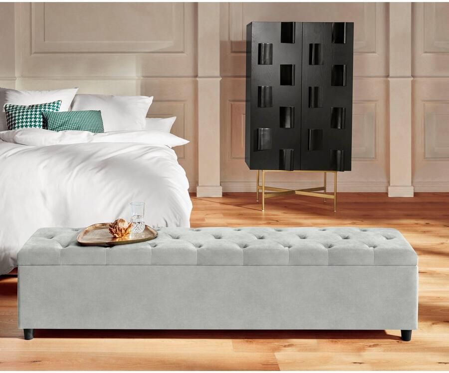 Guido Maria Kretschmer Home&Living Slaapkamerbankje Relaxy gewatteerd met opbergvak - Foto 3