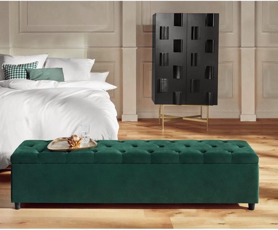 Guido Maria Kretschmer Home&Living Slaapkamerbankje Relaxy gewatteerd met opbergvak - Foto 3