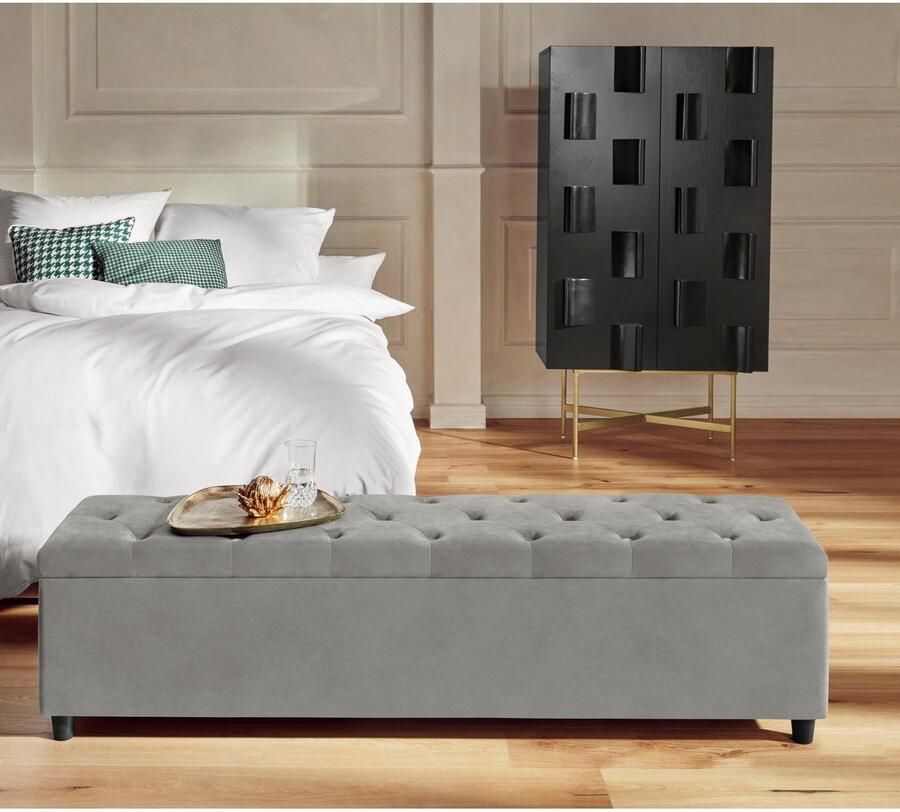 Guido Maria Kretschmer Home&Living Slaapkamerbankje Relaxy gewatteerd met opbergvak - Foto 2