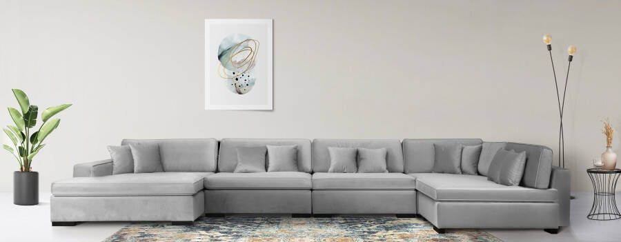 Home affaire Zithoek Skara U-vorm Loungebank met binnenveringsinterieur in vele overtrekkwaliteiten - Foto 7