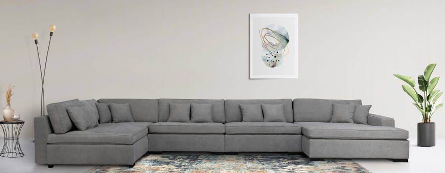 Home affaire Zithoek Skara U-vorm Loungebank met binnenveringsinterieur in vele overtrekkwaliteiten - Foto 10