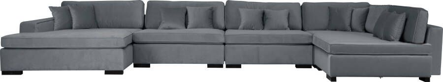 Home affaire Zithoek Skara XXL U-vorm Loungebank XXL met binnenveringsinterieur in vele overtrekkwaliteiten - Foto 5