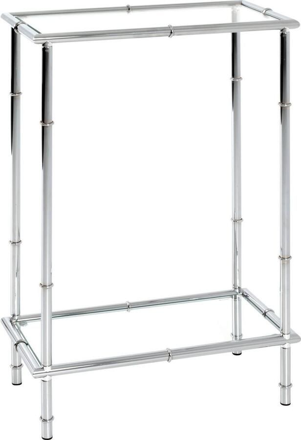 Haku Bijzettafel 50 x 25 x 75 cm Metaal Bijzettafel Zilver Metaal - Foto 5