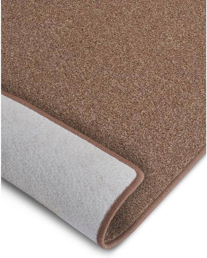 Hanse Home Exclusiv Loper Liberty Uni-gemêleerd duurzaam sterke kleuren rondom gekleurde afwerking