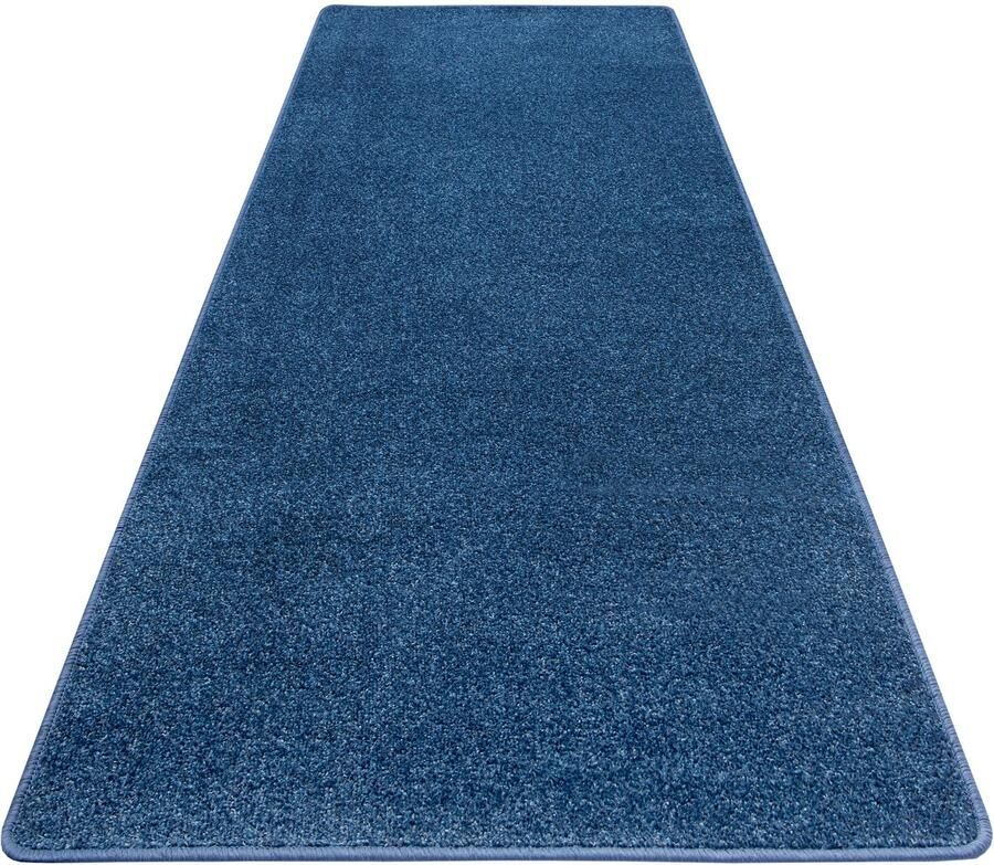 Hanse Home Exclusiv Loper Liberty Uni-gemêleerd duurzaam sterke kleuren rondom gekleurde afwerking